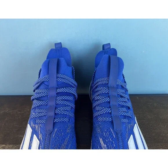 Adidas ADIZERO Primeknit Royal Blue/White Football Cleats Men’s Size 12 GV9622